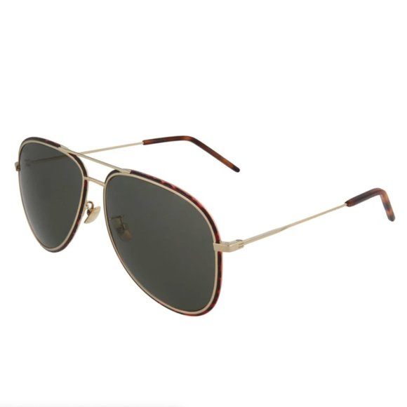 Saint Laurent Men's Gold and Havana Sunglasses! - Picture 1 of 4
